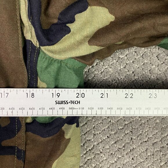 Vintage Alpha Industries US Army M65 Jacket Coat Men's Small Short Woodland Camo - Picture 12 of 16